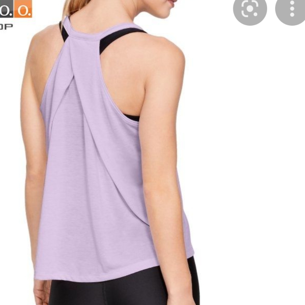 Under Armour lavender twist back tank top